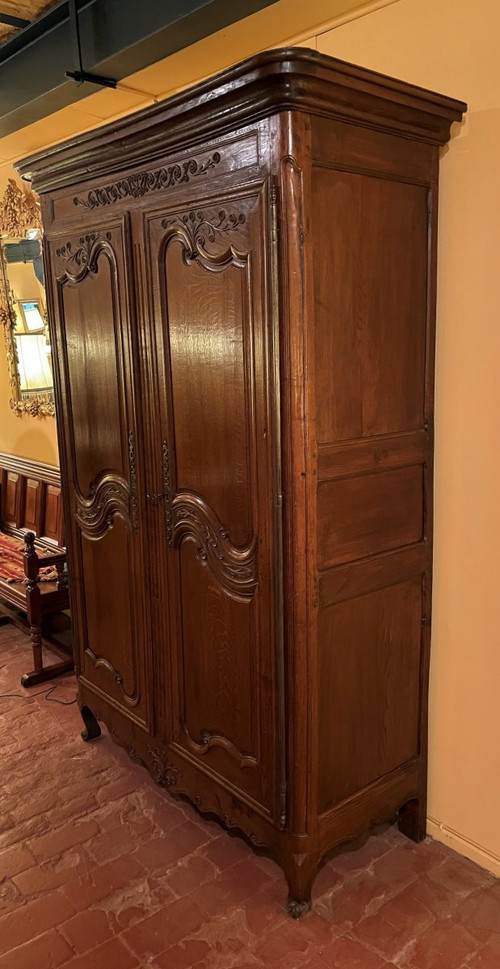 Armoire Louis XV normande En Chêne -18° Siècle