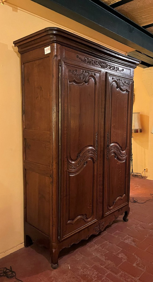 Armoire Louis XV normande En Chêne -18° Siècle