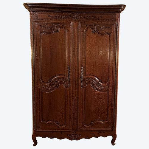 Armoire Louis XV normande En Chêne -18° Siècle