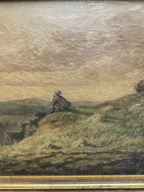 Ecole Française Du 19ème J. Lienard - Scène Pastorale