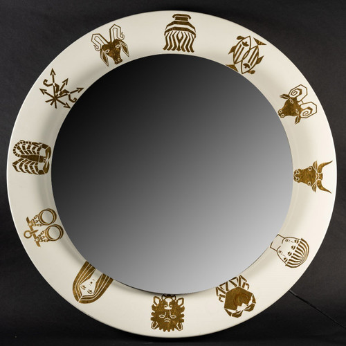 Pair of luminous mirrors by Fornasetti