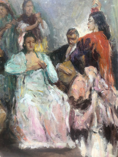 Scuola francese 1921, I suonatori di flamenco