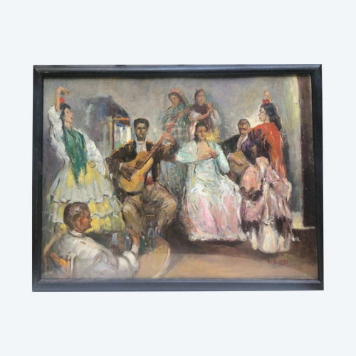 Scuola francese 1921, I suonatori di flamenco