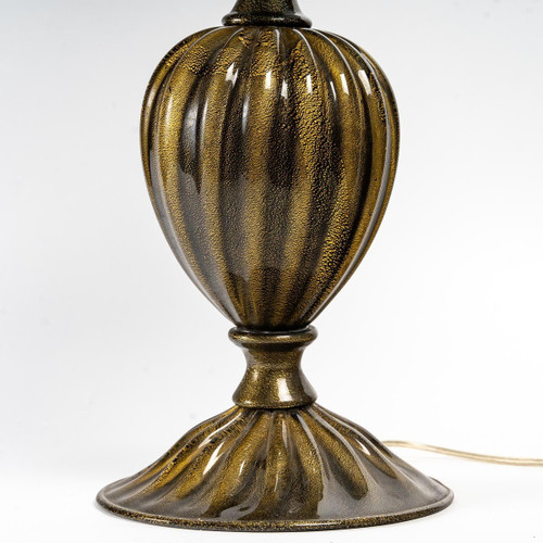 Paar Balusterlampen Aus Muranoglas, 1950er Jahre