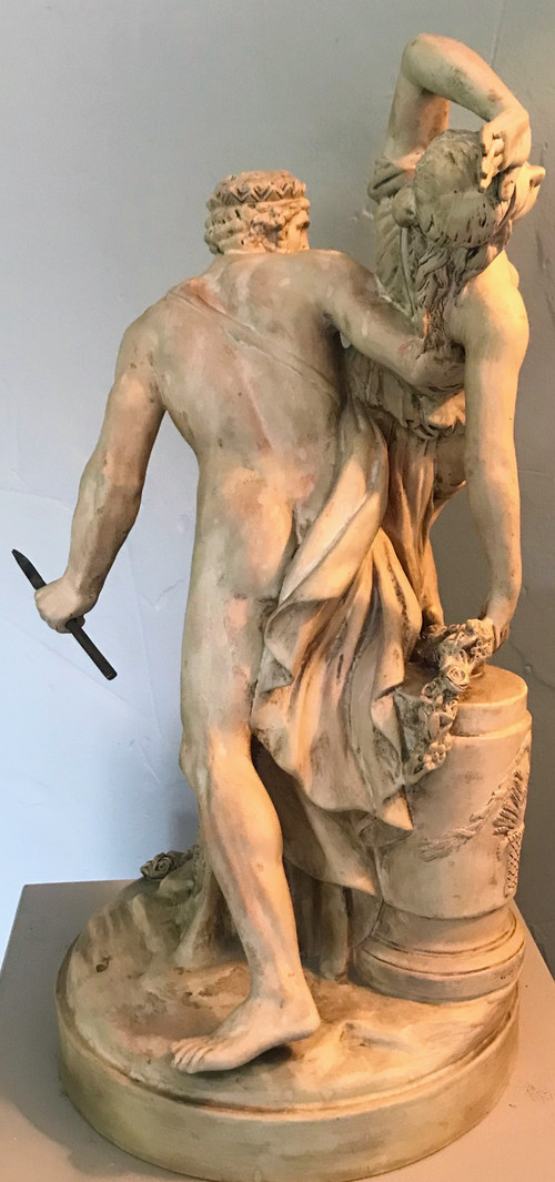 Il rapimento di Proserpina da parte di Plutone, terracotta del XIX secolo