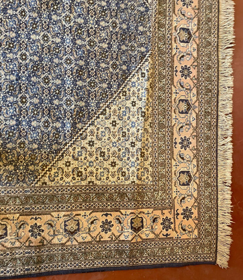 Tapis Persan 3m37-2m34 à Décor Bleu