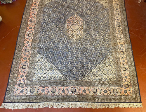 Tapis Persan 3m37-2m34 à Décor Bleu