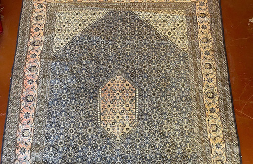Tapis Persan 3m37-2m34 à Décor Bleu
