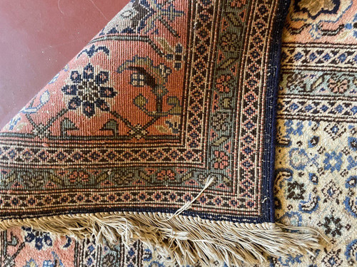 Tapis Persan 3m37-2m34 à Décor Bleu