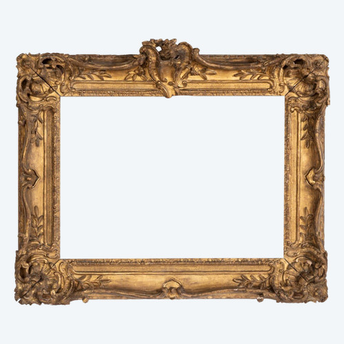 Louis XV period carved giltwood frame