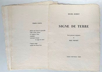 Max PAPART - 3 gravures au carborundum - Portfolio, 1976