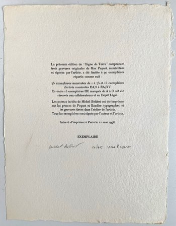 Max PAPART - 3 gravures au carborundum - Portfolio, 1976