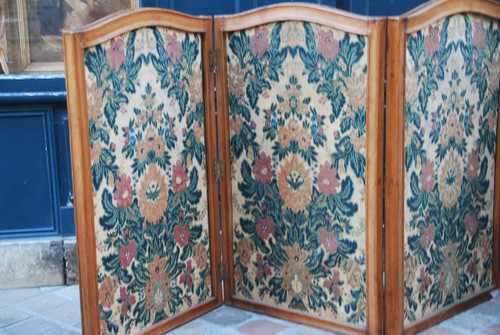 Petit Paravent à 4 Feuilles époque Louis XV