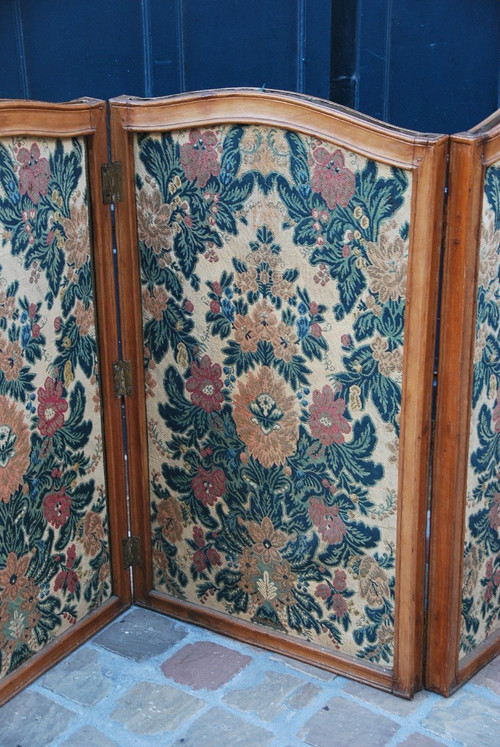 Petit Paravent à 4 Feuilles époque Louis XV