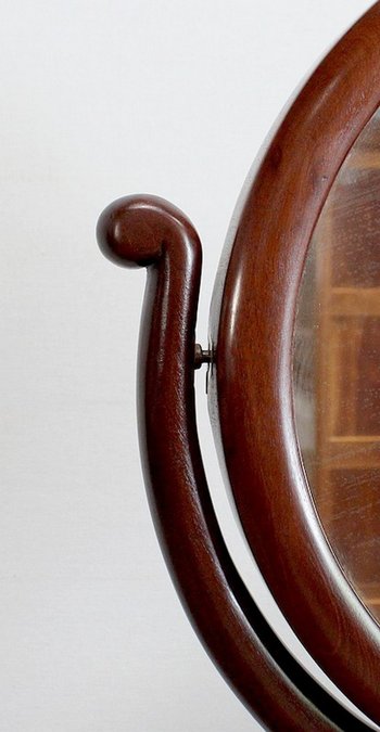  Psyche mirror for men in Cuban mahogany, Empire period - early 19th century