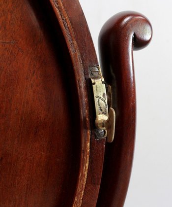  Psyche mirror for men in Cuban mahogany, Empire period - early 19th century