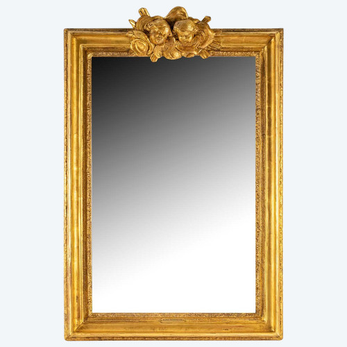Pastel Frame In Carved Golden Wood, Louis XV Period