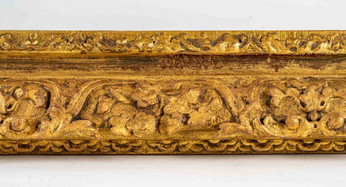 Cadre En Bois Sculpté Doré d'époque Louis XIV