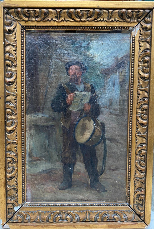 Scuola francese della fine del XIX secolo - Il banditore della città, 1890 circa