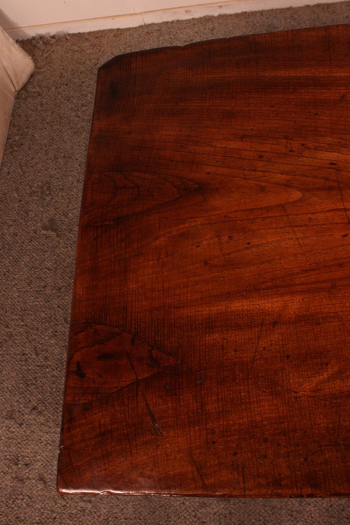 Table Espagnol Du 17° Siècle Trois Tiroirs En Châtaignier