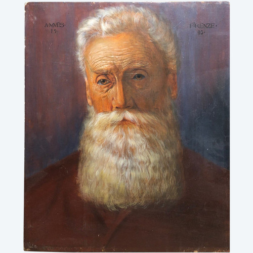 A. MuËs - Portrait of a Man - Self-portrait ? - Firenze 1905