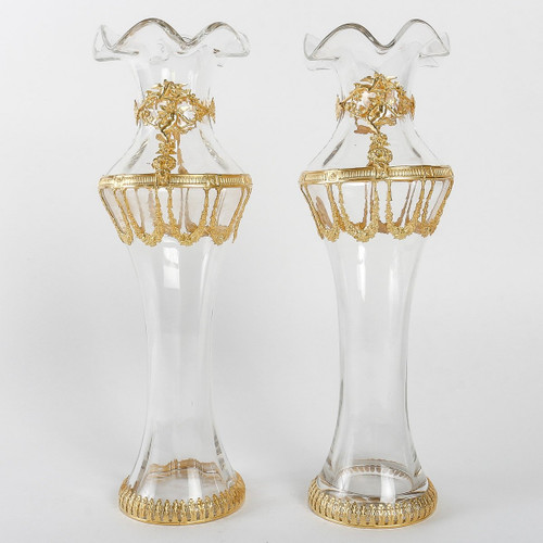 Paire De Vases En Sèvres Fin XIXème Siècle