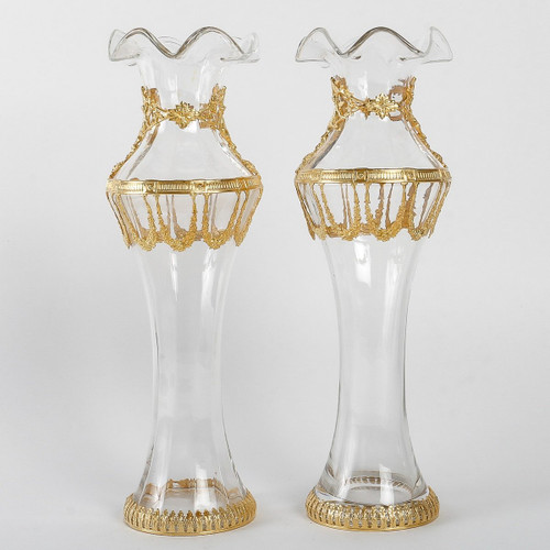Paire De Vases En Sèvres Fin XIXème Siècle