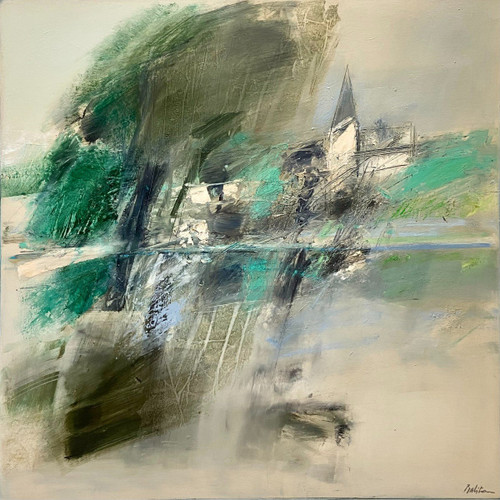 Jean-Jacques Balitran, Tableau Paysage De Loire En été.