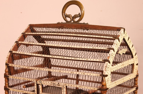 Cage à Oiseaux En Os -19° Siècle