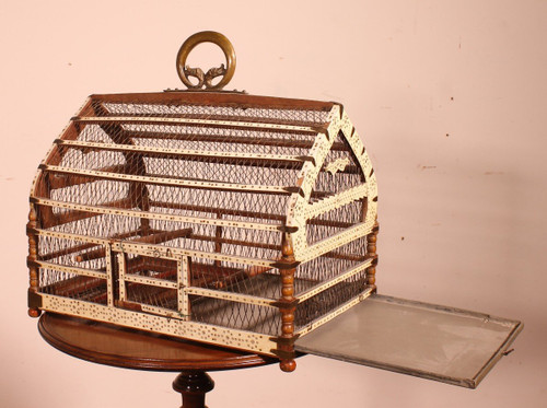 Cage à Oiseaux En Os -19° Siècle