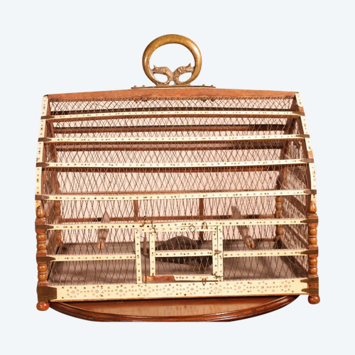 Cage à Oiseaux En Os -19° Siècle