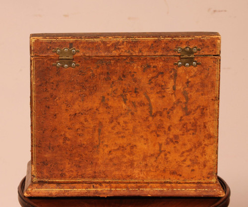 19th Century Leather Document/Letter Wallet-france