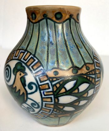 Vaso in gres KERAMIS - Charles CATTEAU - Art Deco - 1920 - Atelier de Fantaisie
