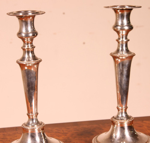 Pair Of 19th Century Candleholders -England