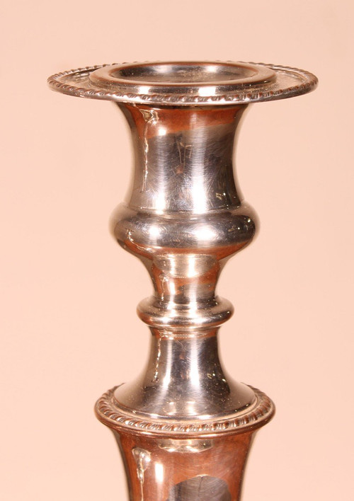 Pair Of 19th Century Candleholders -England