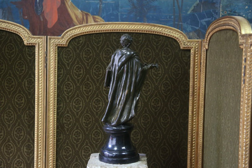 Scultura in terracotta smaltata di San Pietro, XIX secolo