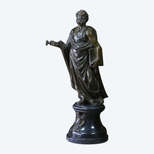 Scultura in terracotta smaltata di San Pietro, XIX secolo