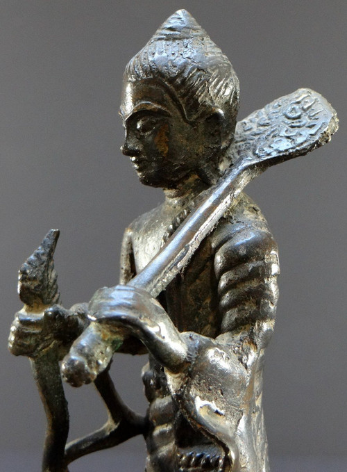 Cambogia, XIX Secolo, Statua di Buddha in bronzo.