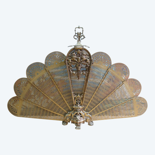 Napoleon III Gilded Bronze Firewall / Fan Screen