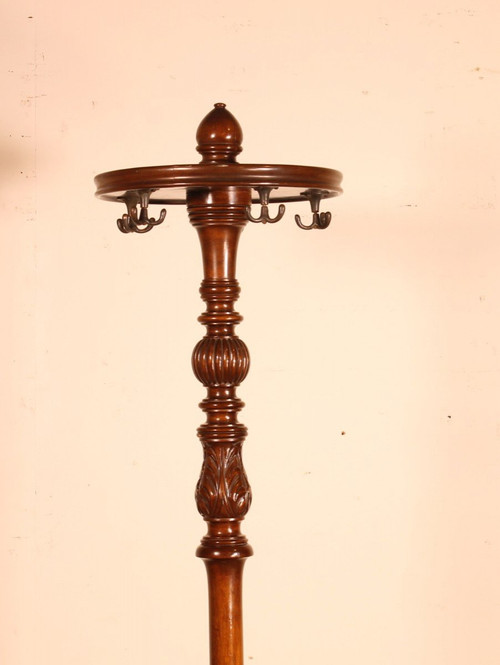 Appendiabiti in mogano del XIX secolo