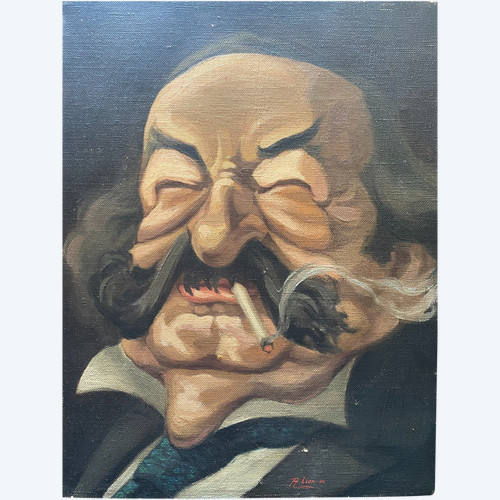 R. Lion (active in the XXth Century) Portrait of Aristide Briand, 1926