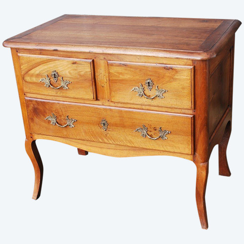 Commode Sauteuse En Noyer D époque Louis XV