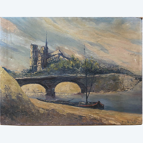 Scuola francese 1925 - Comte De Verdalle - Notre Dame De Paris