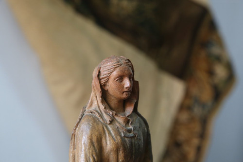 Madonna con Bambino in terracotta, opera italiana del XVI secolo