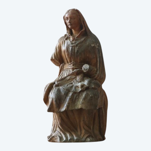 Madonna con Bambino in terracotta, opera italiana del XVI secolo