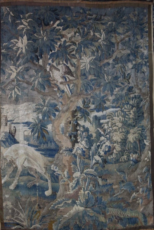 Arazzo Aubusson, verde del XVIII secolo.