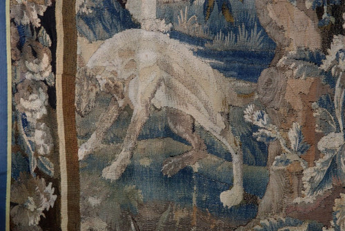Arazzo Aubusson, verde del XVIII secolo.