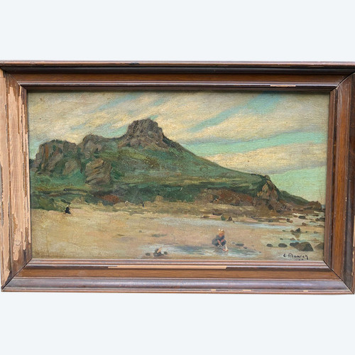 Maarek (Französische Schule oder Pariser Schule) – Bretagne, Kinderspiele, bretonische Malerei, 1925