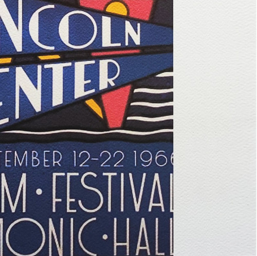 1980 Superb Original Roy Lichtenstein "Lincoln Center" Limited Edition Lithograph