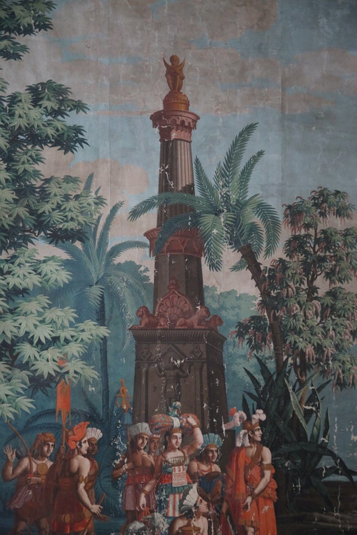 Carta da parati "The Incas", 1820 circa, di Joseph Dufour.
